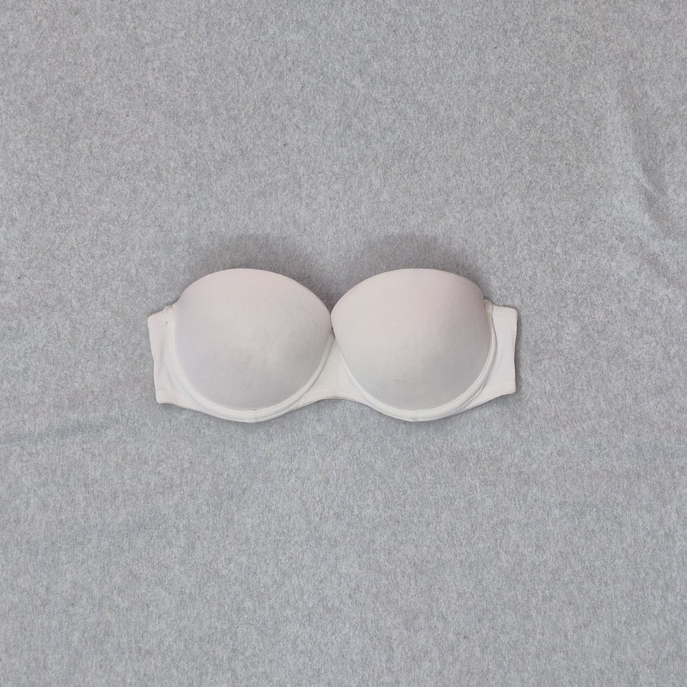 PINK Victoria's Secret Women Bra 32D White Wear Everywhere Push Up Multi Way
